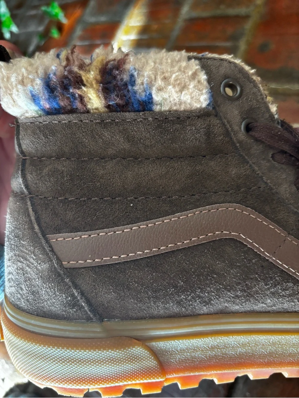 Vans Sk8-Hi MTE-1 Brown Sherpa All Weather Hiking Boots